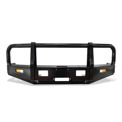 Bolt On Black Powder Coat Steel Bull Bar With Spot Beam White Light