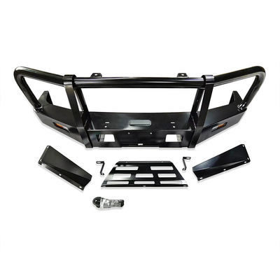 Bolt On Black Powder Coat Steel Bull Bar With Spot Beam White Light