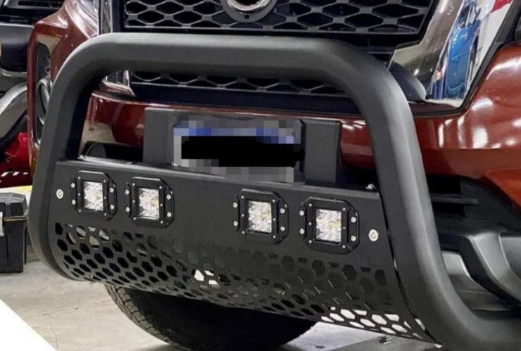 Factory Supply Steel Power Coating Pickup With LED Truck Bull Bar For Nissan Navara Pick Up