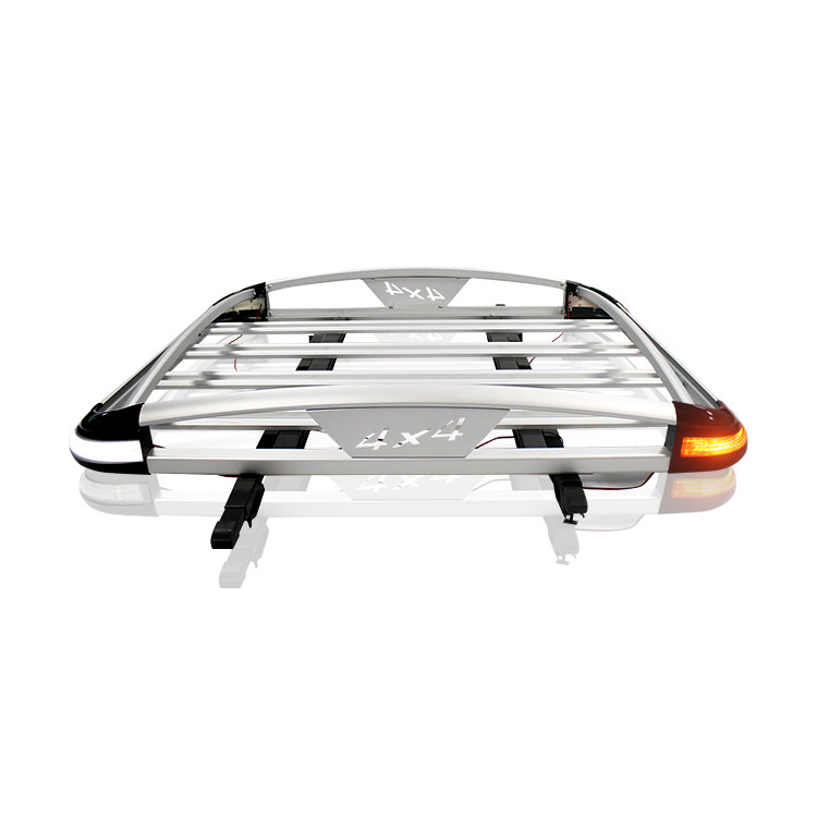 LC200 Aluminum Alloy Roof Luggage Holder Easy Installation For Camping Activities 28KG Load Capacity