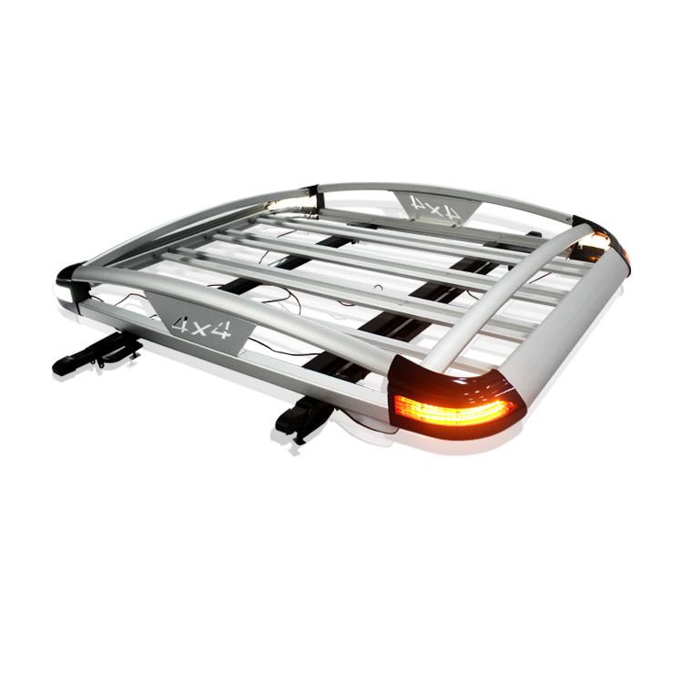LC200 Aluminum Alloy Roof Luggage Holder Easy Installation For Camping Activities 28KG Load Capacity