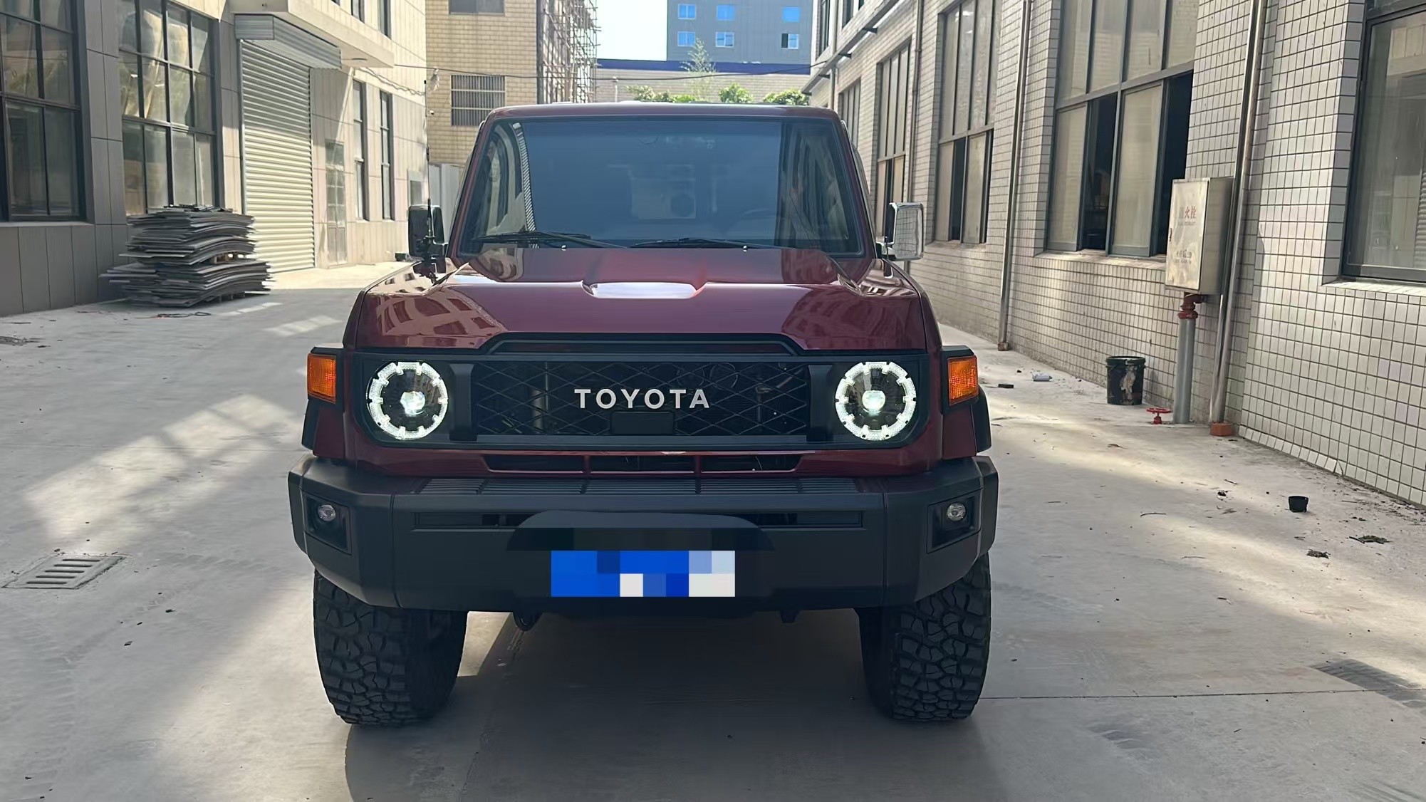 Toyota Car Front Grill For LC 76 2008-2023 Changed To 2024 Surround