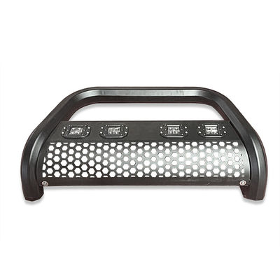 Dongsui 4x4 Auto Parts Pickup Camião de aço inoxidável Frente Bumper Bull Bar Com luzes de tira Para Hilux Ranger D-max