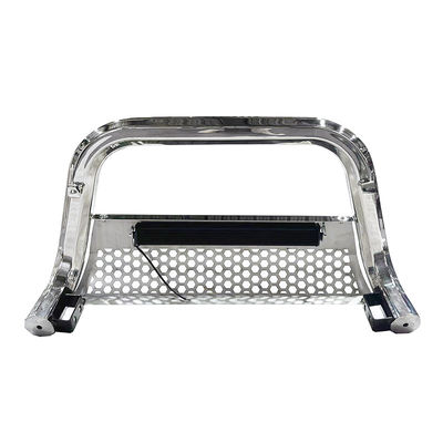 Dongsui 4x4 Auto Parts Pickup Camião de aço inoxidável Frente Bumper Bull Bar Com luzes de tira Para Hilux Ranger D-max