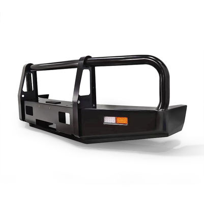 Acessórios Off Road 4x4 Para-choque Dianteiro em Aço Preto Bull Bar Para Toyota LC76