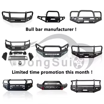 Dongsui Original Factory Solid Pickup Truck Bar Bull Front Bumper Deer Guards Para Toyota Hilux Vigo Revo Rocco Nissan NP300 Navara Isuzu Mitsubishi Volkswagen Ford F150 Raptor Ranger