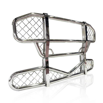 Peças da carroceria de caminhão grande em aço inoxidável 304 Para-choque dianteiro de caminhão semi-reboque Protetor de veado para Scania Volvo