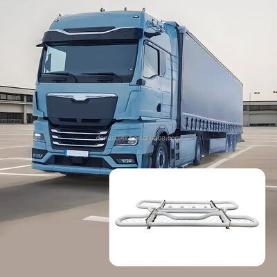 304 aço inoxidável Tubos redondos de duas camadas Guarda-costas dianteira de veado com dimensões personalizáveis para camiões For Volvo