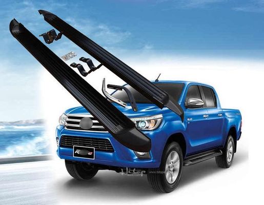 Placa de corrida de alumínio da etapa lateral de Wholesale 4x4 do fabricante do OEM para Toyota Hilux Revo com suportes