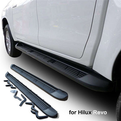 Placa de corrida de alumínio da etapa lateral de Wholesale 4x4 do fabricante do OEM para Toyota Hilux Revo com suportes