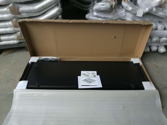 Hilux 4 tampas 2013, Tonneau de cama do recolhimento das portas D-MAX do caminhão cobre a cor preta