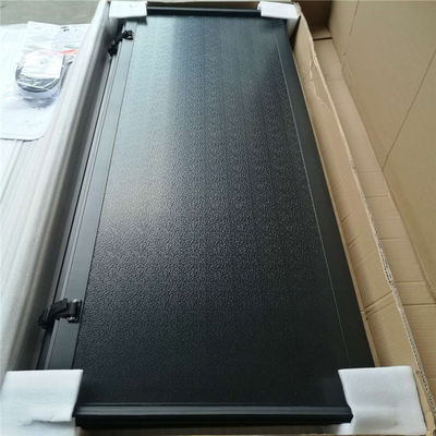 Hilux 4 tampas 2013, Tonneau de cama do recolhimento das portas D-MAX do caminhão cobre a cor preta