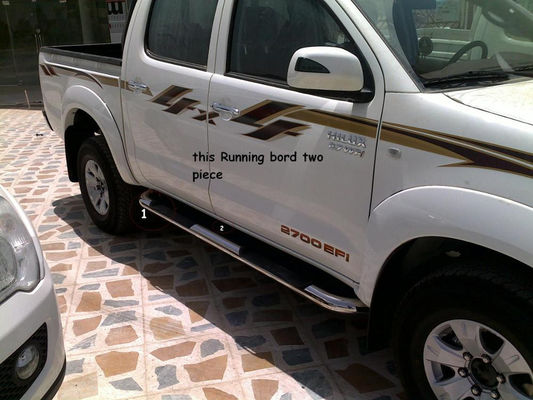 placa running de etapa lateral dos acessórios do carro 4X4 de grande resistência para Hilux Vigo