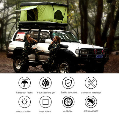 Tomada de fábrica fora do ABS impermeável de acampamento Shell Car Roof Top Tent dura para o carro de SUVs