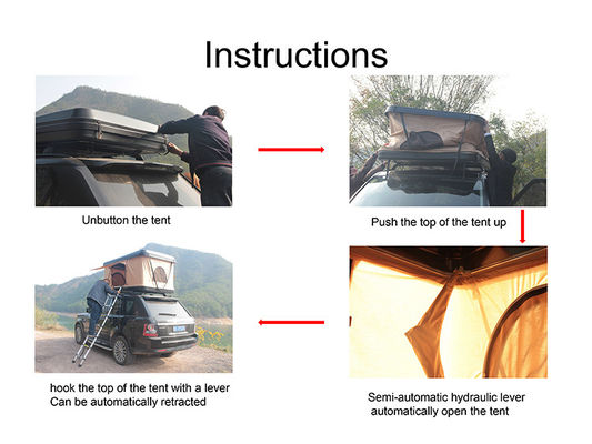 Tenda de teto rígida para telhado