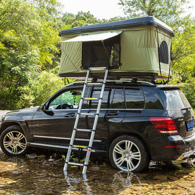 A instalação fácil 4x4 Sunproof impermeável Shell Roof Top Tent dura a mais clara