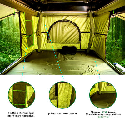 A instalação fácil 4x4 Sunproof impermeável Shell Roof Top Tent dura a mais clara