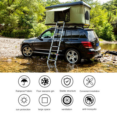 Carro duro plástico de acampamento de Shell Roof Top Tents For do ABS preto do campista exterior da fonte 2020 da fábrica
