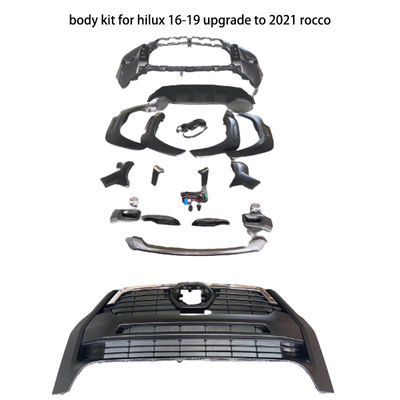 Tomada de fábrica do OEM para de Toyota Hilux Rocco o corpo 2021 de carro Kit Front Bumper Grill Facelift