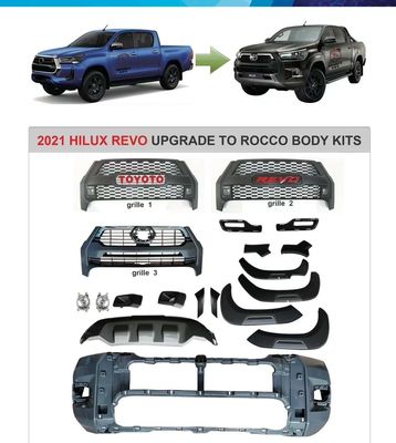 Elevação de Front Rear Bumper For Toyota Hilux Revo Rocco 16-19 do carro dos PP a 2021