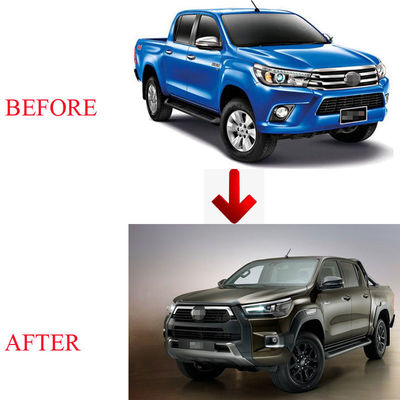 Para-choque dianteiro de carro preto Rocco 2020 2021 Facelift Kit de carroceria