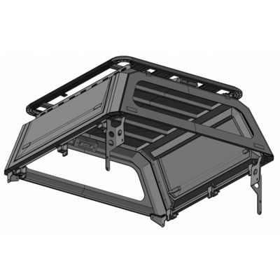 O auto Tonneau de aço preto do caminhão do carro cobre Ford Ranger Toyota Hilux