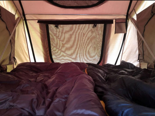 Carro de acampamento de alumínio Shell Rooftop Roof Top Tent macia da pessoa 4x4 4 impermeável com sala do anexo