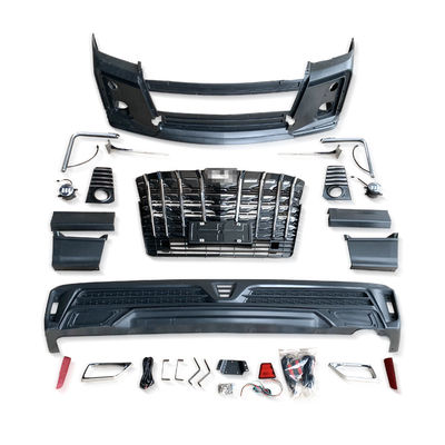 Corpo de carro plástico Kit Facelift Front Rear Bumper do ABS Front Grille Hiace 2018+