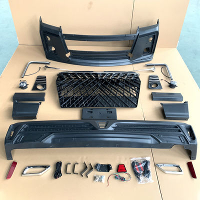 Corpo de carro plástico Kit Facelift Front Rear Bumper do ABS Front Grille Hiace 2018+