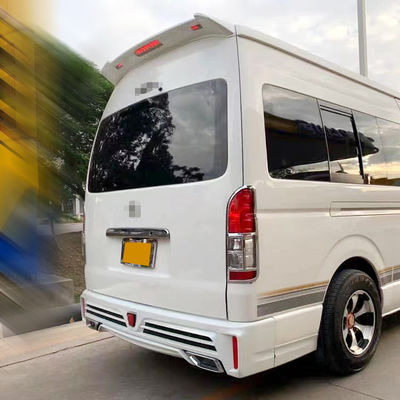 Corpo de carro plástico Kit Facelift Front Rear Bumper do ABS Front Grille Hiace 2018+