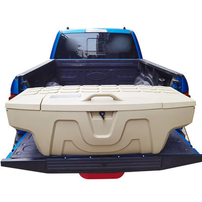 única caixa de ferramentas plástica do armazenamento da cama do camionete do prolongamento da cama de caminhão da porta 4x4