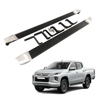etapas laterais de aço inoxidável de liga 4x4 de alumínio para Mitsubishi Triton L200 2019+