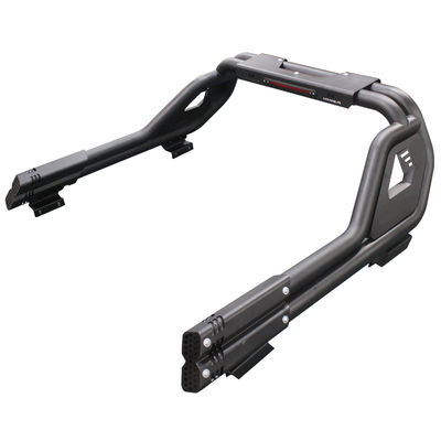 Santo Antônio Esportivo Universal Off Road em Aço Preto com Luz de Freio para Hilux Navara Ranger